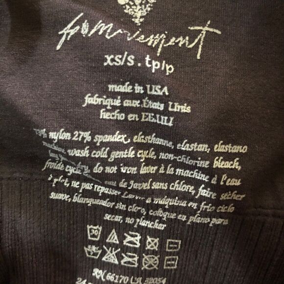 FREE PEOPLE MOVEMENT GOOD KARMA CROP TANK WOMENS XS/S YOGA ACTIVE WORKOUT TOP - Picture 6 of 7